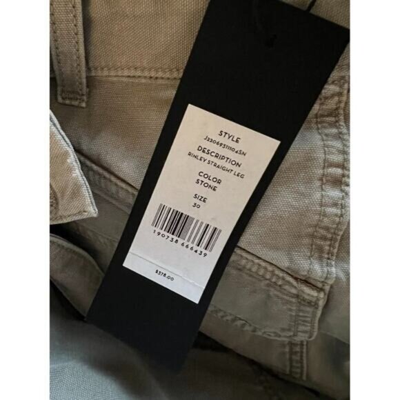 Rinley Straight-Leg Pant From Veronica Beard Stone Size 30 NEW Cropped Ultra Hig - Picture 9 of 9